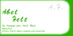 abel helt business card