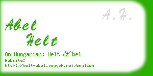 abel helt business card